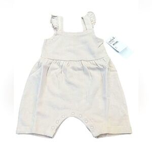 Nordstrom Baby Ruffle Strap Romper, Pink, Size Newborn, NEW